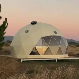 Luxury PVC Geodesic Glamping Dome Tent Outdoor Cabin House for Camping Resorts & Hotels