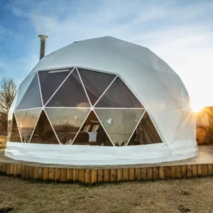 Luxury PVC Proof 6M Geodesic Dome Tent for Glamping Custom Commercial Domes