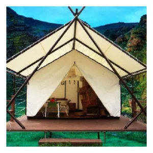 Luxury Safari Glamping Double Layer Four Season Hotel Tent for Camping Outdoor Canvas Use in Resorts and Dessert Hotels