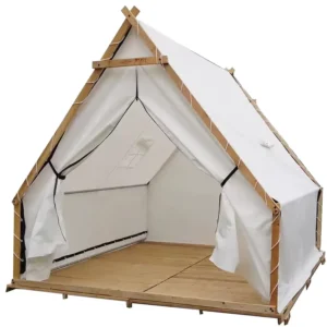 Luxury Safari Glamping Tent with Solid Wood Frame for Outdoor Resort Hotel and Waterproof Canvas Wall House Cabin Tent