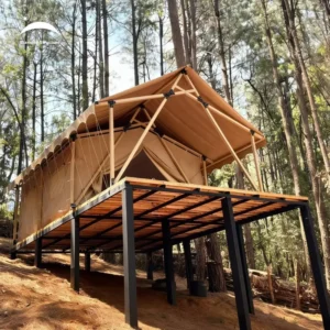 Luxury Safari Lodge Glamping Tent Villa One-Stop Resort Solution With PVDF Membrane for Hotel Investors
