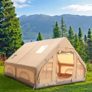 Luxury Single Outdoor Waterproof Oxford Fabric Inflatable Tent Portable Family Camping House Tents