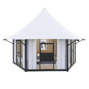 Luxury Steel Structure Four Season Tents Hotel Resort Glamping Outdoor Garden House Room Waterproof Safari Heavy Duty PVDF Tent