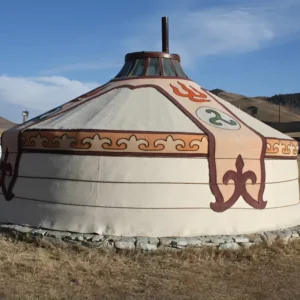 Luxury Steel Waterproof Dome Yurt Tent House Canvas Fabric