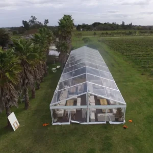 Luxury Transparent PVC Wedding Tents Outdoor Marquee for 100 People Four Season Modular Construction