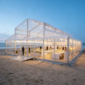 Luxury Transparent Wedding Tent with Aluminum Frame Transparent Fabric for Marriage Ceremony Garden Party Private Event Banquet