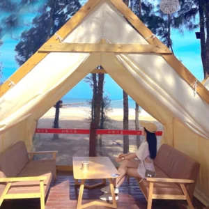 Luxury Triangle Hotel Tents Glamping Safari Tent for 2 3 People