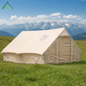 Luxury Villa Style 12sqm Air Tent House Waterproof Inflatable Air Tent for Camping Large Space Glamping Air Dome Tent