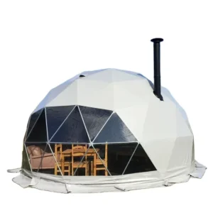 Luxury Waterproof Double Layer Geodesic Igloo Bubble Dome Tent With Bathroom for Resort Hotel Glamping