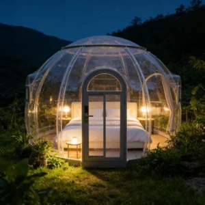 Luxury Waterproof Pressure Resistant Outdoor Transparent Starry Sky Canopy UV Protected Dome Igloo Tent