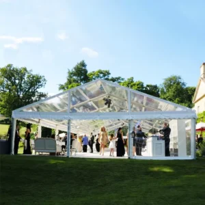 Luxury White A Shape Wedding Tent Heavy Duty Gable Marquee Windproof Outdoor Church Ceremony Reception Tent