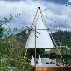 MEISU ZP023 Outdoor Camping Glamping Lantern Tents Tipi Teepee PVC Waterproof Four season UV Resistant 80km h Wedding Parties