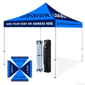 Manufacturer 3×3 Custom Logo Indoor Outdoor Trade Show Canopy Tent Gazebo Pop up Aluminum Frame Custom Print