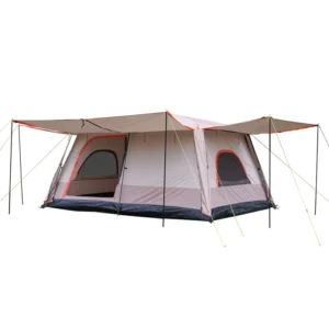 Manufacturer Customized 096 Double-Layer Outdoor Camping Tent Waterproof Oxford Fabric All-Inclusive Style Two Rooms Three Halls