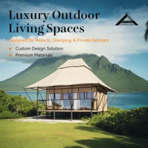 Manufacturer Luxury Double-peak Tents Custom Glamping Villas Hotel Accommodation Tents Premium Safari Tents