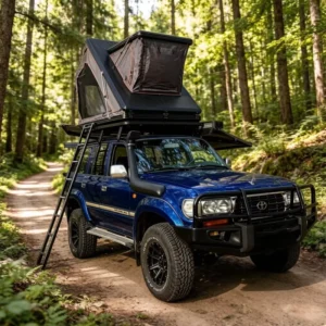 Manufacturer Triangle Hard Shell Car Rooftop Tent Ultra Thin RTT Light Weight Aluminum