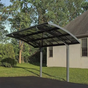 Manufacturer’s Strong Wind-Resistant Modern Outdoor Aluminum Pergola 4 X 3 Manual Power Coated PC Sail Material for Car Parking