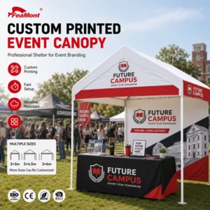 Market Tent 10x20ft Outdoor Vending Tent Waterproof Exhibition Canopy for Marketing Events