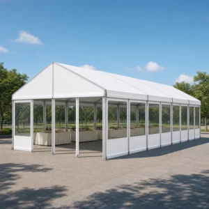 Marquee Event Tent with a Shape Clear Span Aluminum Frame Structure for Exhibitions Receptions and Commercial Activities
