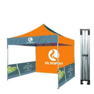 Marquee Gazebo Events 10×10 Customizable Canopy Trade Show Tent Outdoor Folding Instant Pop Up Awning