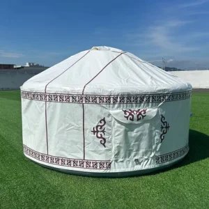 Massive 20m Diameter Commercial Glamping Yurt Heavy Duty Tear Resistant UV Protection for Resort Hotel Outdoor Dining