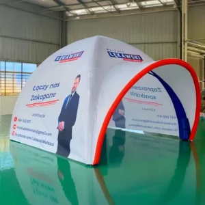 Massive Waterproof Air Tent with Awning for Outdoor Trade Show Advertising Inflatable Spider Design
