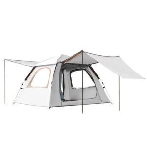 Medium All-in-One Automatic Camping Tent with Canopy
