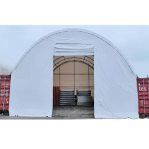 Metal Sea Container Shelter, 40 Shipping Container Dome With Door, Sheds & Storage