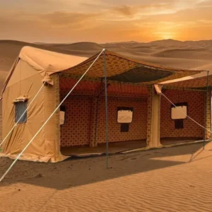 Middle East Style CE Certified Four season Double Layer Glamping Inflatable Tent Oxford Fabric Waterproof Windproof Sunscreen