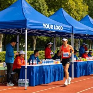Mini Outdoor Sports Pop-Up Market Tent Custom Printed Waterproof UV Protection Windproof for Trade Show Booths