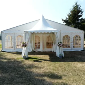Mix Shape Pagoda Tent Aluminium Frame Wedding Party Large Outdoor Tent Double PVC Coated Waterproof Fabric