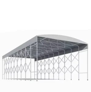 Mobile Sunshade Tent Steel Wheeled Canopy for Events Markets and Vehicle Cover Parking Warehouse Sun Shade Swimming Pool Roof
