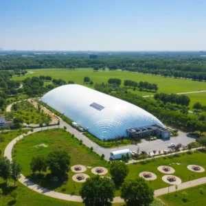 Model 1100 Industrial Building Air Supported Warehouse Hall Bubble Houses Inflatable Air Dome Structure Four-season Tent