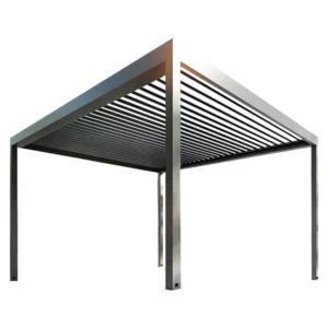 Modern 3X3m 3x4m 3x5m Pergola Canopy Exterior Bioclimatic Outdoor Louvered Aluminium Pergola