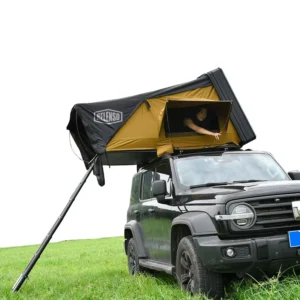 Modern Aluminum Hard Shell 4×4 Roof Top Tent Ladder Four Season Waterproof Quick Automatic Opening One Bedroom Car Camping