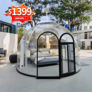 Modern Full House Polycarbonate Aluminium Exhibition Tents Igloo Geodesic Dome Glamping Tent for Outdoor Dome House