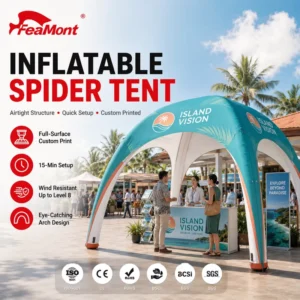 Modern Inflatable Advertising Tent for Technology Expos and Gadget Trade Shows in Japan and South Korea Market