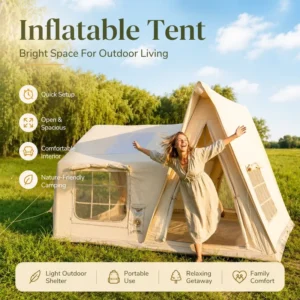 Modern Inflatable House Tent Windproof UV Protection Four Seasons Inflatable Tent Roof Tent Outdoor