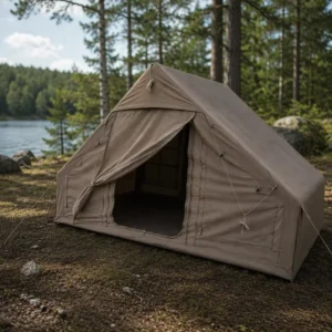 Modern Inflatable Tent 6.3sqm 210D Oxford Khaki Glamping Cabin Waterproof Windproof Professional Grade Outdoor Event Housing