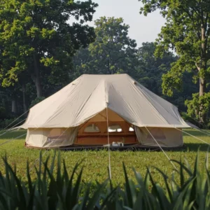 Modern Luxury Mongolian Yurt Tent Weather Resistant Sun Protection for Hotels Glamping High Structural Stability Camping Tent