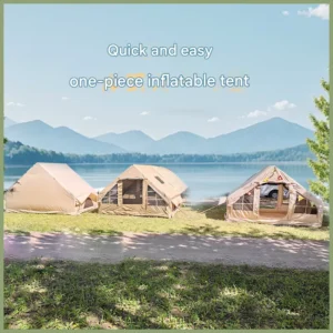 Modern Luxury Portable Camping Shelter with Thickened Oxford Fabric and Easy Setup for Weekend Camping Inflatable Tent