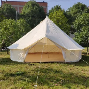 Modern Mongolian Bag Glamping Tent Thickened Cotton Oxford Fabric Rainproof (3000mm+) Single Layer Wind-Resistant Four Seasons