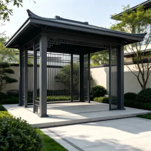 Modern Motorized Retractable Louvered Roof Bioclimatic Pergola