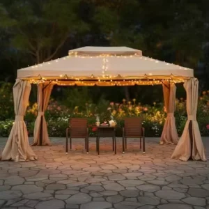 Modern Outdoor Aluminum Alloy Sunshade Canopy with Large Advertising Umbrella for Courtyard, Garden, Stall and Event Use
