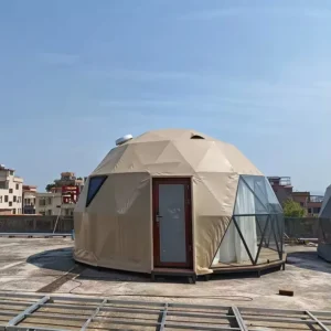 Modern Outdoor Inflatable Tent with Steel Struts for Four Season Glamping and Camping Quick Setup Waterproof
