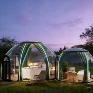 Modern PC Waterproof Pressure Resistant Outdoor Clear Starry Sky Canopy UV Protected Dome Shape Igloo Container House Tent