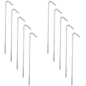 Modern Question Mark Type Shaped Galvanized Steel Aluminum Half Tent Pegs Outdoor Camping Accessory Steel Wire Garden Stake