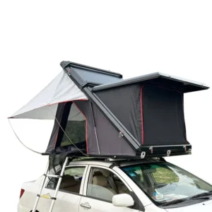 Modern Rooftop Tent Aluminum Car Triangle Clamshell Canvas Four-season Waterproof Quick Automatic Opening Double Layer