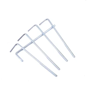 Modern Silver Outdoor Canopy Galvanized Steel Tent Peg Camping Fixing Bolt Lifting Ring Accessories with Custom Logo
