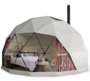 Modern Simple Design Outdoor Glamping Camping Tent With PVC Cover Skylight
